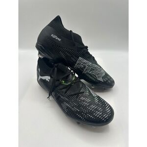 Puma Soccer Cleats Mens Black Future 8 Match FG/AG Black/Gray,108140-02, Size 9